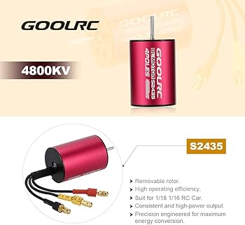 Amazon.co.jp: GoolRC オリジナル 4800/7200KV ブラシレス モーター +
